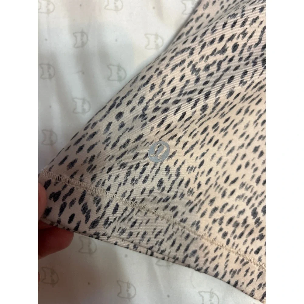 lululemon athletica Leopard Print Strappy Tank Top in Black and Cream